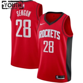Dres Houston Rockets Alperen Sengun 28 Nike 2022-23 Icon Edition Crvena Swingman - Dječji